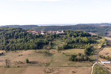 Vue oblique de Vaudémont dans le département Meurthe et Moselle, France