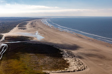 Fanø dans le département Syddanmark, Danemark vu d'un drone