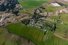 Nouveau camping de Sønderho à Fanø dans le département Syddanmark, Danemark d'en haut