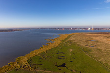 Image drone de Parc national de la mer des Wadden à Fanø dans le département Syddanmark, Danemark