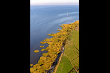 Parc national de la mer des Wadden à Fanø dans le département Syddanmark, Danemark hors des airs