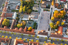 Vue aérienne de Hôtel de ville Ludwigsburg (Informations sur l'hôtel de ville) à Rathausplatz à Ludwigsburg dans le département Bade-Wurtemberg, Allemagne