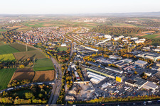 Vue aérienne de Möglingen dans le département Bade-Wurtemberg, Allemagne