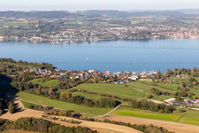 Vue aérienne de Quartier Wallhausen in Konstanz dans le département Bade-Wurtemberg, Allemagne