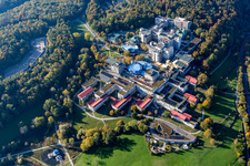 Vue oblique de Campus universitaire « Université Konstanz » sur Universitätsstraße à le quartier Egg in Konstanz dans le département Bade-Wurtemberg, Allemagne