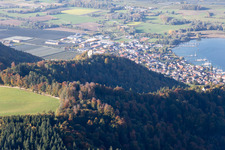Vue aérienne de Runie Altbodman à Bodman-Ludwigshafen dans le département Bade-Wurtemberg, Allemagne
