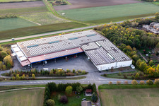 Vue aérienne de Parc industriel Sud avec Schäflein Logistic et Hans Geis GmbH à Schwebheim dans le département Bavière, Allemagne