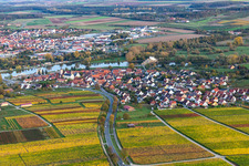 Photographie aérienne de Quartier Astheim in Volkach dans le département Bavière, Allemagne