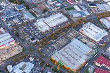 Vue aérienne de Marché à Schweinfurt dans le département Bavière, Allemagne