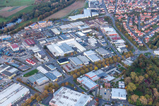 Vue aérienne de Parc industriel Sennfeld Ouest à Sennfeld dans le département Bavière, Allemagne