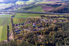 Vue aérienne de Terrain de loisirs Geiselwind à Geiselwind dans le département Bavière, Allemagne