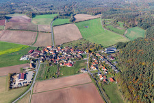 Vue aérienne de Quartier Gräfenneuses in Geiselwind dans le département Bavière, Allemagne