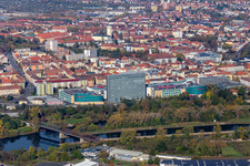 Vue aérienne de SKF à Schweinfurt dans le département Bavière, Allemagne