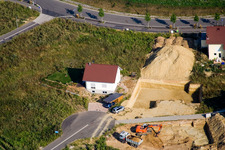 Vue oblique de Nouvelle zone de développement Am Höhenweg à Kandel dans le département Rhénanie-Palatinat, Allemagne