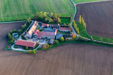 Vue aérienne de Domaine de Gieshügel à Gerbrunn dans le département Bavière, Allemagne