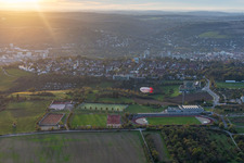 Vue aérienne de Quartier Frauenland in Würzburg dans le département Bavière, Allemagne