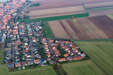 Vue oblique de Quartier Hayna in Herxheim bei Landau dans le département Rhénanie-Palatinat, Allemagne