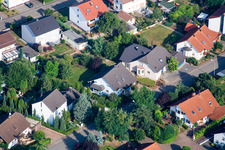 Klingbachstraße depuis le sud-est à Steinweiler dans le département Rhénanie-Palatinat, Allemagne vue d'en haut