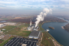 Moulin à papier de palme à Wörth am Rhein dans le département Rhénanie-Palatinat, Allemagne d'en haut
