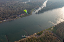Vue aérienne de Douane sur le Rhin à Au am Rhein dans le département Bade-Wurtemberg, Allemagne