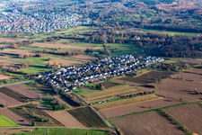 Quartier Förch in Rastatt dans le département Bade-Wurtemberg, Allemagne depuis l'avion