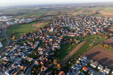 Vue aérienne de Quartier Sand in Willstätt dans le département Bade-Wurtemberg, Allemagne