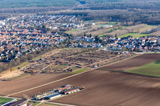 Vue aérienne de Nouvelle zone de développement Développement K2 à Kandel dans le département Rhénanie-Palatinat, Allemagne
