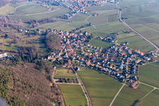 Vue aérienne de Gleisweiler dans le département Rhénanie-Palatinat, Allemagne