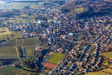 Albersweiler dans le département Rhénanie-Palatinat, Allemagne vue d'en haut
