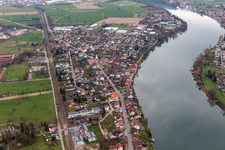 Vue aérienne de Quartier Wallbach in Bad Säckingen dans le département Bade-Wurtemberg, Allemagne