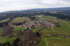 Vue aérienne de Quartier Rippolingen in Bad Säckingen dans le département Bade-Wurtemberg, Allemagne