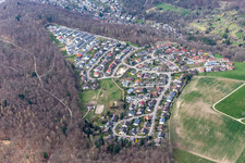 Vue aérienne de Quartier Grenzach in Grenzach-Wyhlen dans le département Bade-Wurtemberg, Allemagne