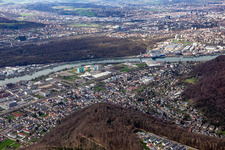 Vue oblique de Quartier Grenzach in Grenzach-Wyhlen dans le département Bade-Wurtemberg, Allemagne