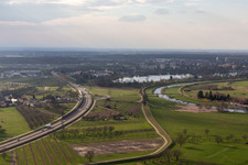 Vue aérienne de B33 à le quartier Elgersweier in Offenburg dans le département Bade-Wurtemberg, Allemagne