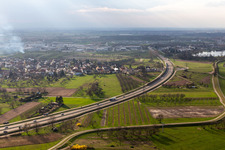 Vue aérienne de B33 à le quartier Elgersweier in Offenburg dans le département Bade-Wurtemberg, Allemagne