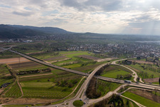 Photographie aérienne de B33 à le quartier Elgersweier in Offenburg dans le département Bade-Wurtemberg, Allemagne