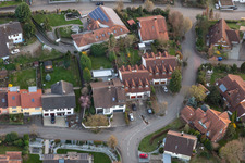 Photographie aérienne de Dans le Laulesgarten depuis le nord-est à le quartier Fessenbach in Offenburg dans le département Bade-Wurtemberg, Allemagne