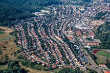 Vue aérienne de Quartier Queichhambach in Annweiler am Trifels dans le département Rhénanie-Palatinat, Allemagne