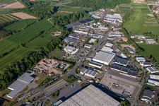 Photographie aérienne de Zone industrielle de Horst à le quartier Minderslachen in Kandel dans le département Rhénanie-Palatinat, Allemagne
