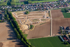 Vue aérienne de Développement de la zone constructible K2 Am Höhenweg à Kandel dans le département Rhénanie-Palatinat, Allemagne