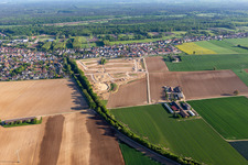 Vue aérienne de Développement de la zone constructible K2 Am Höhenweg à Kandel dans le département Rhénanie-Palatinat, Allemagne
