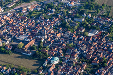 Quartier Mußbach in Neustadt an der Weinstraße dans le département Rhénanie-Palatinat, Allemagne d'en haut