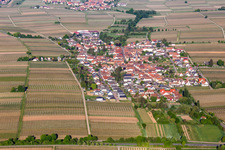Vue aérienne de Roschbach dans le département Rhénanie-Palatinat, Allemagne