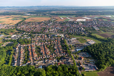 Kandel dans le département Rhénanie-Palatinat, Allemagne d'en haut