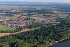 Photographie aérienne de Leimersheim dans le département Rhénanie-Palatinat, Allemagne