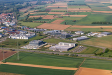 Zone industrielle Nord à Rülzheim dans le département Rhénanie-Palatinat, Allemagne vue du ciel