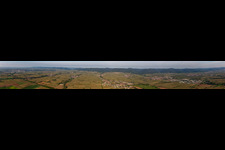 Vue aérienne de Perspective panoramique Edesheim et Edenkoben à Edenkoben dans le département Rhénanie-Palatinat, Allemagne