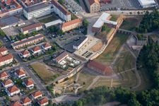 Vue aérienne de Parc municipal de Fronte Lamotte à Germersheim dans le département Rhénanie-Palatinat, Allemagne