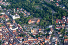 Vue aérienne de Porte Louis à Germersheim dans le département Rhénanie-Palatinat, Allemagne