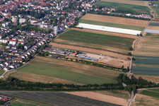 Kandel dans le département Rhénanie-Palatinat, Allemagne vu d'un drone